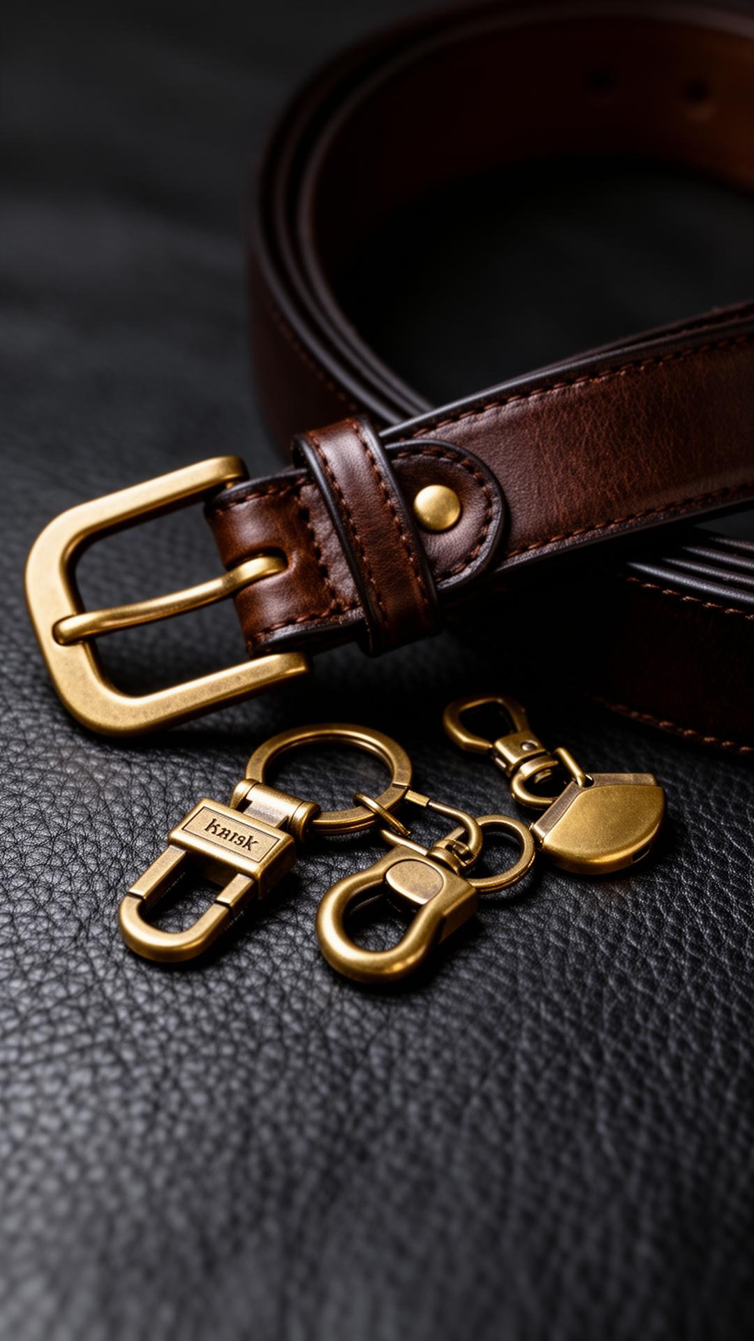 Belt and keychains